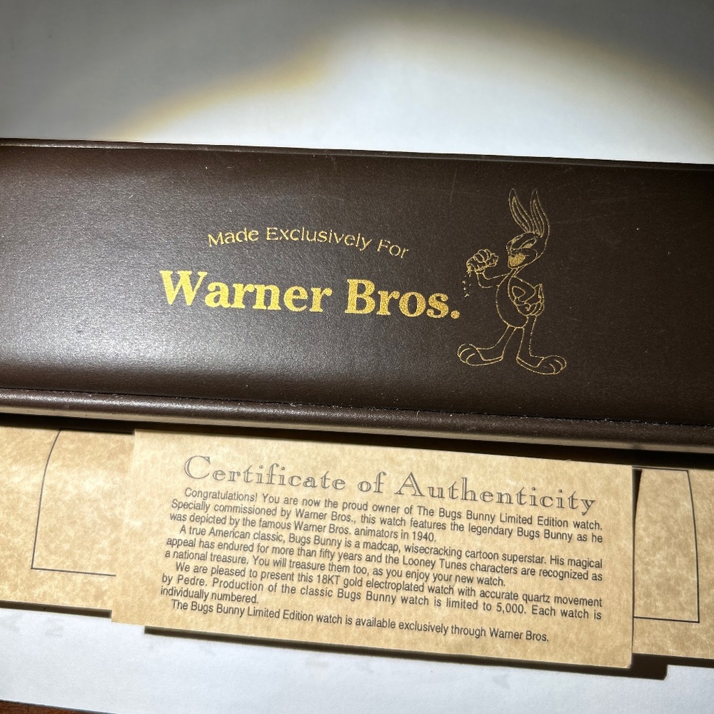Bugs Bunny watch Warner Bros Vintage
